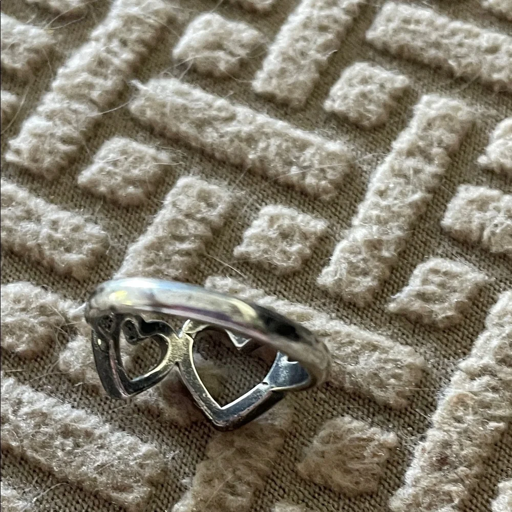 Silver Heart Infinity Ring - Picture 6 of 6